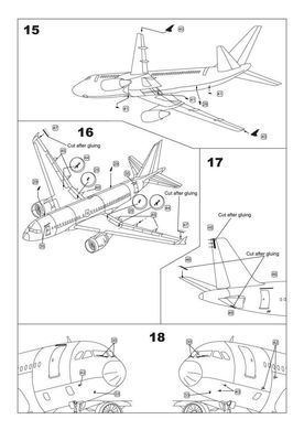 1/144 Фототравление для пассажирского самолета Airbus A319 (Metallic Details MD14401)