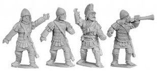 Gripping Beast Miniatures - Kontaratoi Command (lamellar)(4) - GRB-BYZ05