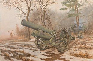 1/35 BL Mk.VI 8-дюймова гаубиця Першої світової війни (Roden 813) збірна модель