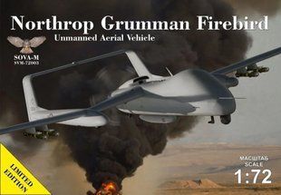 1/72 БПЛА Northrop Grumman Firebird американський багатоцільовий безпілотник (Sova-M 72003), збірна модель