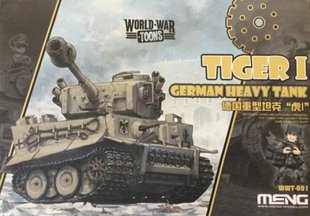 Танк Tiger I, збірка без клея, Meng World War Toons WWT-001