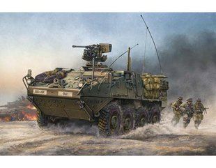 1/35 Американский БТР Stryker ICV + фигурки экипажа + обвес (Trumpeter 00375), сборная модель
