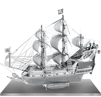 Queen Anne’s Revenge Ship, сборная металлическая модель (IconX ICX009) 3D-пазл