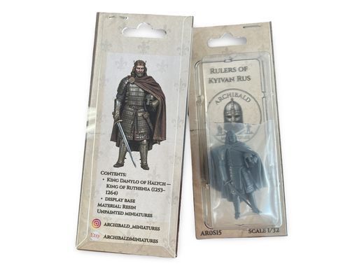 54мм Данило Галицький, король Рутенії 1253-1264 років (Archibald Miniatures), колекційна смоляна мініатюра