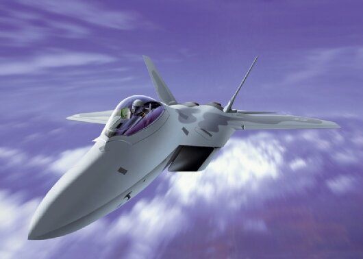 1/72 Lockheed Martin F-22 Raptor самолет пятого поколения (Italeri 1207) сборная модель