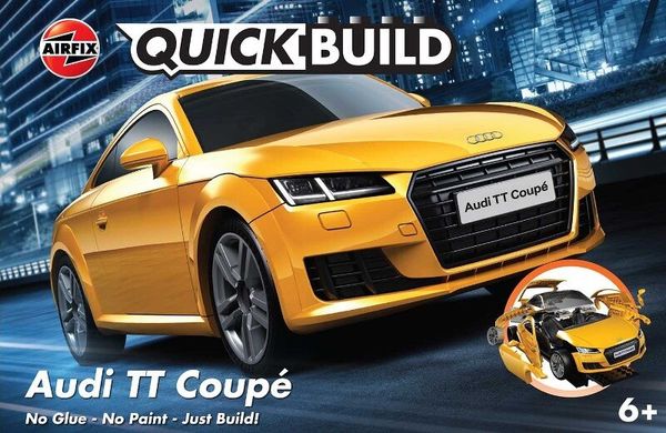 Автомобиль Audi TT Coupe, LEGO-серия Quick Build (Airfix J6034), простая сборная модель для детей