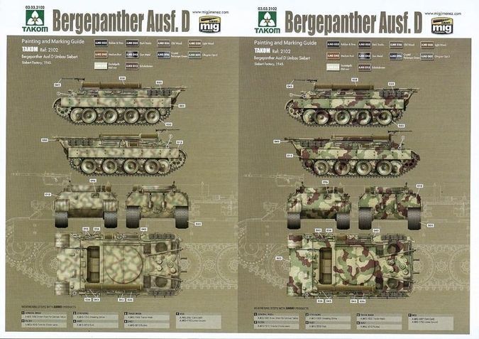 Takom 2102 - 1/35 Bergepanther Ausf.D  Umbau Seiber Produktbild-Vorschau 9