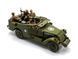 1/35 M3 Scout Car американський бронеавтомобіль з фігурами, готова модель авторської роботи