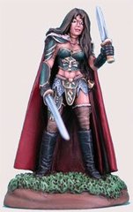 Elmore - The Protector - Female Fighter with Long Sword and Dagger - Dark Sword DKSW-DSM1144