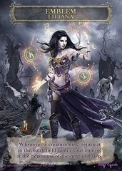 Emblem Liliana Defiant Necromancer #1 Token Magic: the Gathering (Токен) GnD Cards