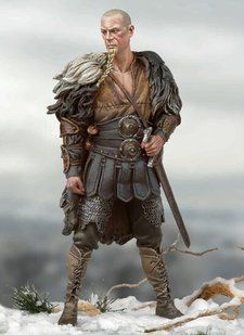 54 мм Saxon Warrior, 400AC.