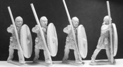Gripping Beast Miniatures - Armoured, helm, march attack (4) - GRB-LR07