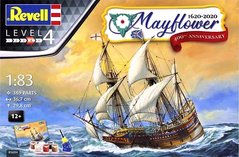 1/83 Галеон Mayflower, набір до 400-ліття корабля 1620-2020, з фарбами, клеєм та пензлями + плакат (Revell 05684), збірна модель