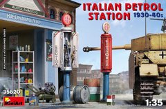 1/35 Итальянская заправочная станция 1930-40 годов (Miniart 35620), сборная пластиковая