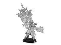 Знаменосец чумных космодесантников Хаоса с болтером, миниатюра Warhammer 40k (Games Workshop), металлическая
