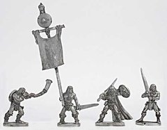 Mirliton Miniatures - Миниатюра 25-28 mm Fantasy - Gorlann. the Red and Command - MRLT-BA031
