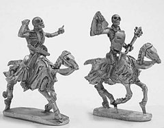 Mirliton Miniatures - Миниатюра 25-28 mm Fantasy - Skeleton cavalry with handed weapons and shield 3 - MRLT-UD016
