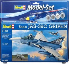 1/72 Saab JAS 39C Gripen + клей + краски + кисточка (Revell 04999)