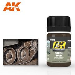 Свіжа багнюка, рідина для імітації ефекту бруду, емаль, 35 мл (AK Interactive AK016 Fresh Mud Effect)
