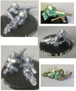 HassleFree Miniatures - Bonni and Klyde, HMG team - HF-HFG030