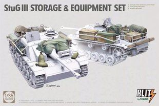 1/35 Речі та аксесуари для САУ StuG III, збірні пластикові (Takom 8018 StuG III Storage and Equipment Set)