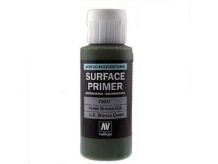 Vallejo 73607 Грунтовка Зеленая бронзовая акрил-полиуретановая, 60 мл (UK Bronze Green Surface Primer Acrylic-Polyurethane)