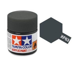 Фарба Tamiya XF-63 German Grey, матова акрилова, 10 мл (Tamiya 81763)