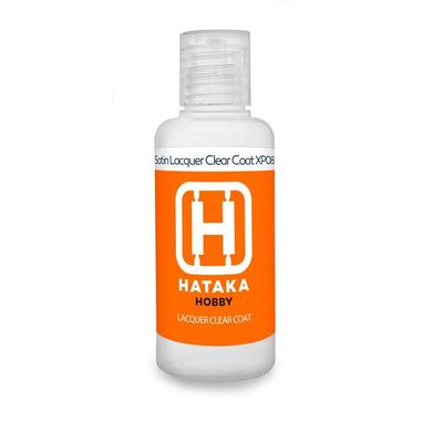 Лак сатиновый, нитро, 60 мл (Hataka Hobby XP-08) Satin Lacquer Clear Coat