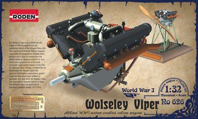1/32 Двигатель Wolseley Viper engine (Roden 626) сборная модель