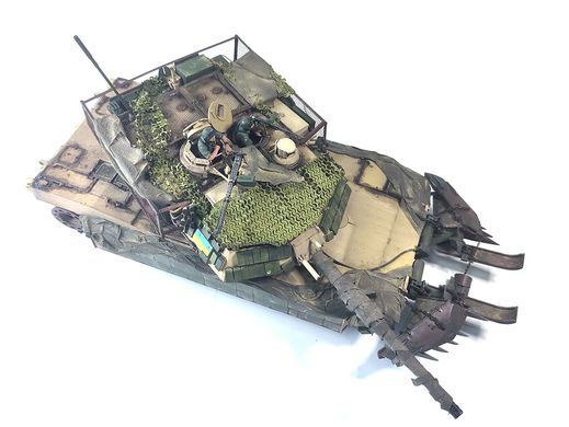 1/35 Танк M1A2 Abrams Вооруженных Сил Украины, готовая модель авторской работы