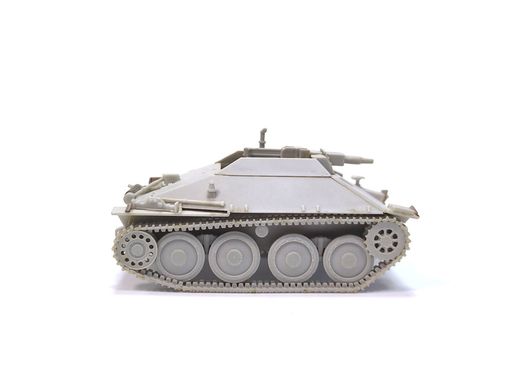 1/72 Німецький розвідувальний танк на шасі Hetzer, зібрана модель + фототравління та декаль, нефарбована