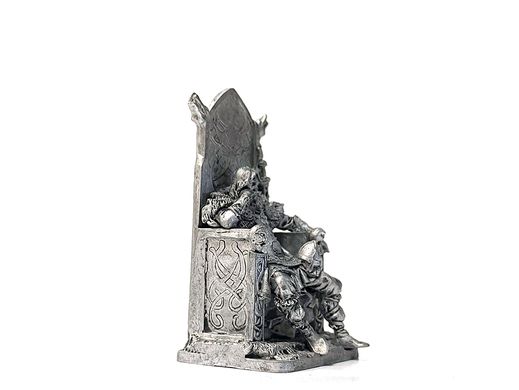 54мм Ярл на троне, 800 год нашей эры (EK Castings), коллекционная оловянная миниатюра