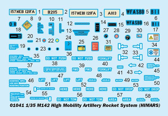 1/35 РСЗО M142 HiMARS High Mobility Artillery Rocket System (Trumpeter 01041), сборная модель
