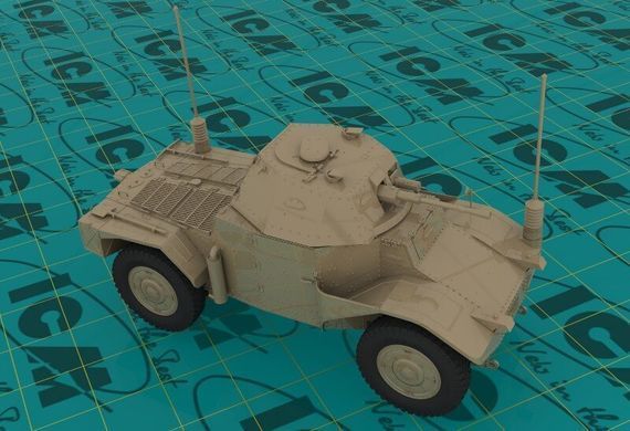 1/35 Panhard 178 AMD-35 Command французький бронеавтомобіль (ICM 35375), збірна модель