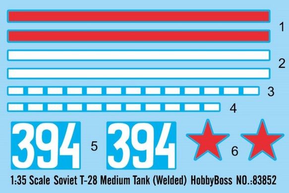 1/35 Т-28 (сварной) советский средний танк (HobbyBoss 83852) сборная масштабная копия