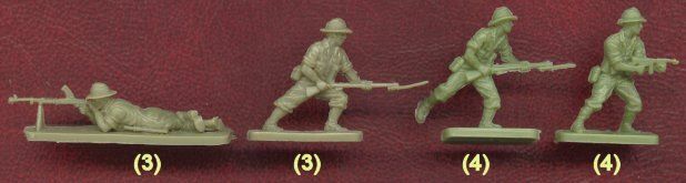 Airfix 01750 WWII Australian Infantry 1/72 в комплекте 48 фигур