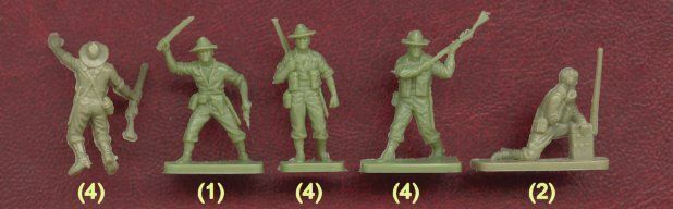 Airfix 01750 WWII Australian Infantry 1/72 в комплекте 48 фигур