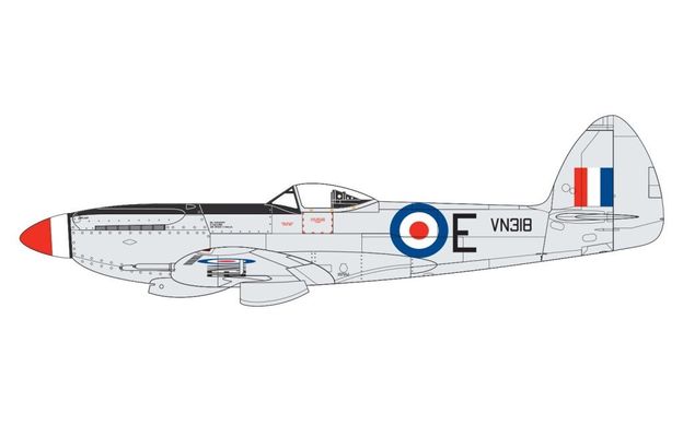 1/48 Supermarine Spitfire F.Mk.22/24 британский истребитель (Airfix 06101A) сборная модель