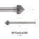 Насадка з конусною фрезою 90 градусів для DSPIAE AT-CT &ldquo;I-deal&rdquo; Plastic Chamfering Tool