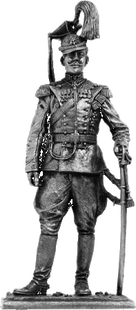 54 мм Полковник гвардейского уланского полка, 1914 Россия, оловянная миниатюра (EK Castings R151)
