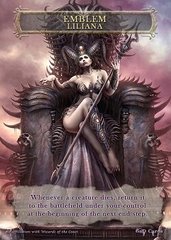 Emblem Liliana Defiant Necromancer #2 Token Magic: the Gathering (Токен) GnD Cards