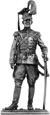 54 мм Полковник гвардейского уланского полка, 1914 Россия, оловянная миниатюра (EK Castings R151)