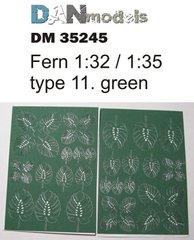 1/32-1/35 Листья папоротника зеленые, 42 штуки (DANmodels DM 35245)