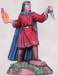 Elmore - Ancient White - Young Male Mage with Dagger - Dark Sword DKSW-DSM1145