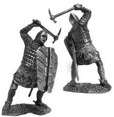 54 мм Рыцарь Великого княжества Литовского, 14-15 века, оловянная миниатюра (Солдатики Публия PTS-5220)