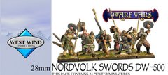 Dwarf Wars - Command – Nordvolk Sword Regiment - West Wind Miniatures WWP-DW-500-C