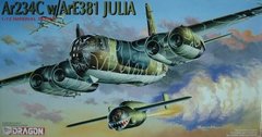 1/72 Arado Ar-234C із керованою авіабомбою Heinkel He-1077 "Julia" (Dragon 9005) збірна модель