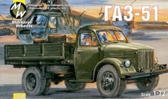 1/72 ГАЗ-51 грузовик (Military Wheels 7208) сборная модель