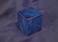 Andrea Дерев'яна підставка квадратна світло-синя 46x46x50 мм