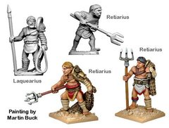 Древние (Ancients) - Retarii and Laqueaius (4) - Crusader Miniatures NS-CM-ANG003